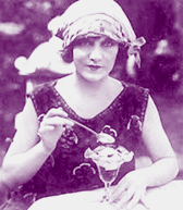 1920s Ice cream Flapper