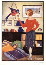 1920s Woman Parrot