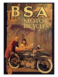 1920s BSA Motorcycle ad