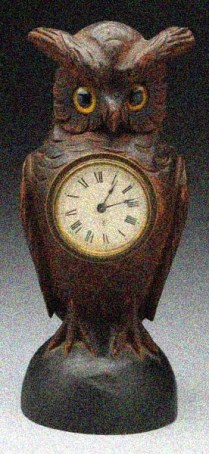 1920s Owl Clock