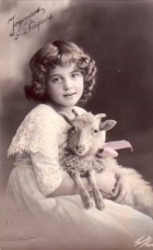 Vintage Girl Goat