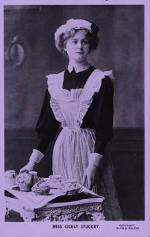 1900 Maid with tray