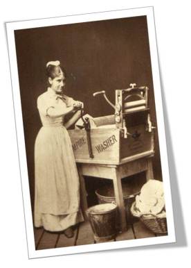 1880 Woman laundry