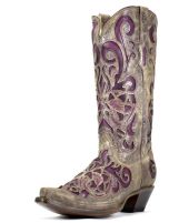 Purple Cowboy boot