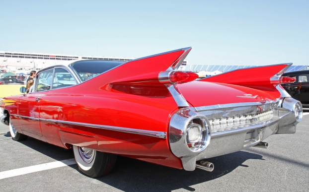Tail-fin-Red-Cadillac_dreamstime_m_30410578