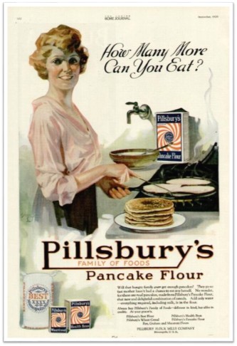 Pillsbury Home Journal Pancake flour ad September 1920