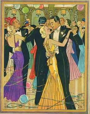 1920s Illustration of Party