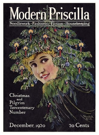 Christmas tree hat Modern Pricilla December 1920
