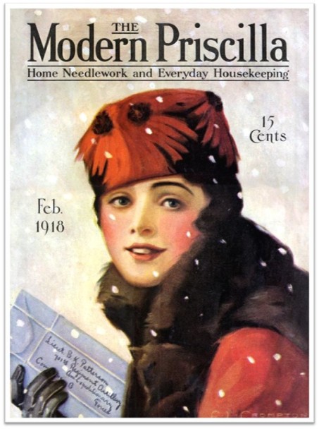 1918_Feb Modern Priscilla girl package snow
