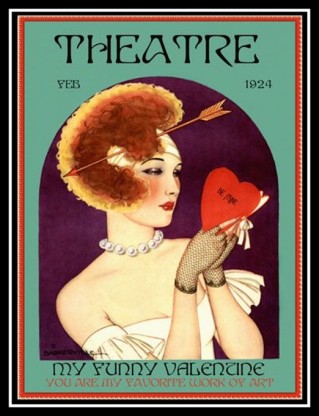 1924 Feb_Theatre woman arrow heart Valentine