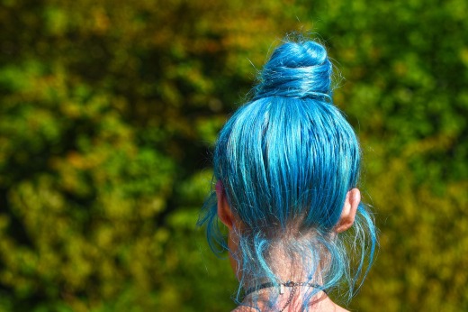 blue-hair-Bun Beira Pixabay free