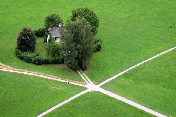 House at a crossroads
