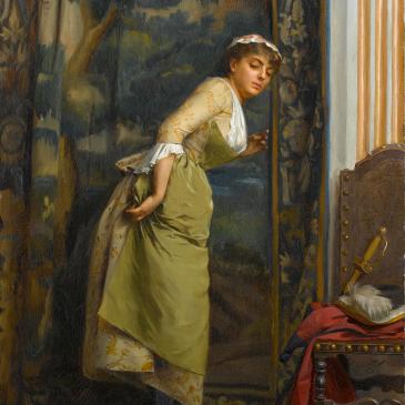 Eavesdropping, Théodore Ralli 1880, Wikimedia