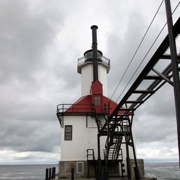 North Pier Lighthouse Lake Michigan, by Wheat, Salt, Wine and Oil blog
