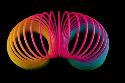 Slinky toy multi-color Unsplash
