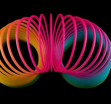 Slinky toy multi-color Unsplash